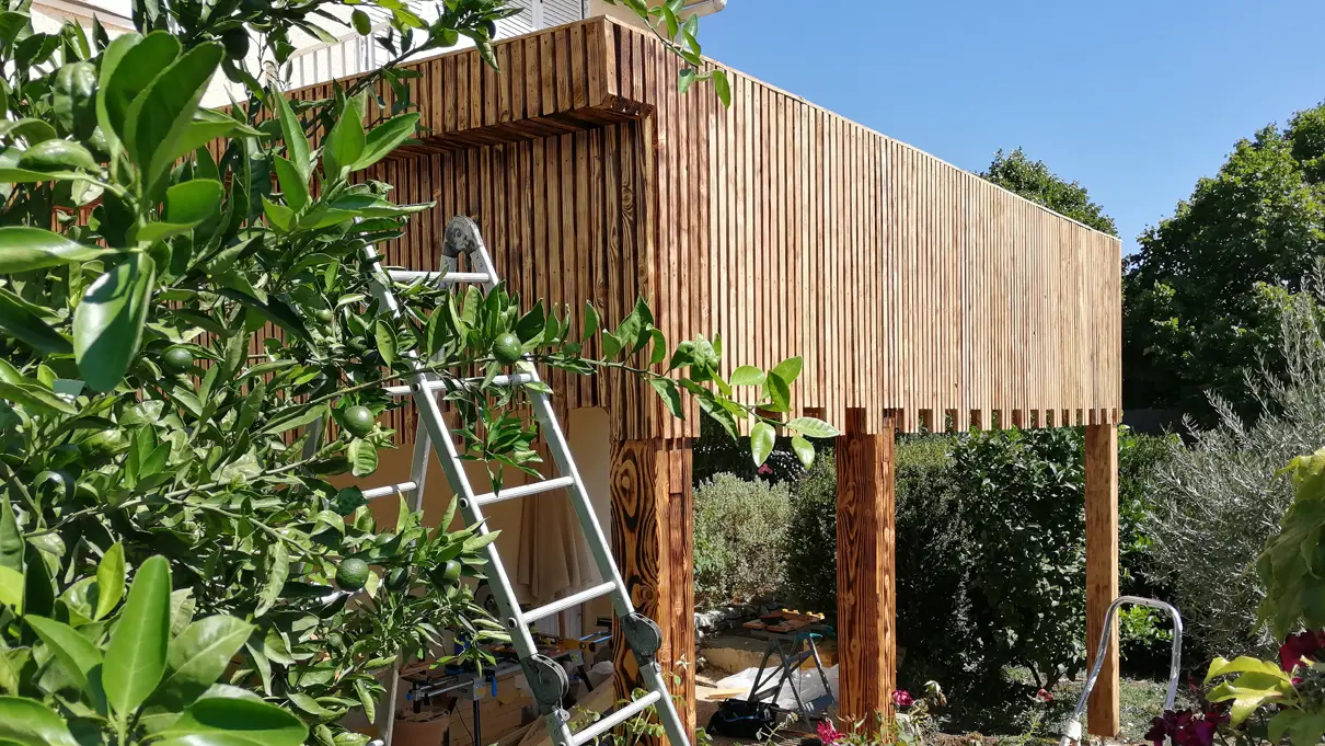 Pergola bardage Latour de France